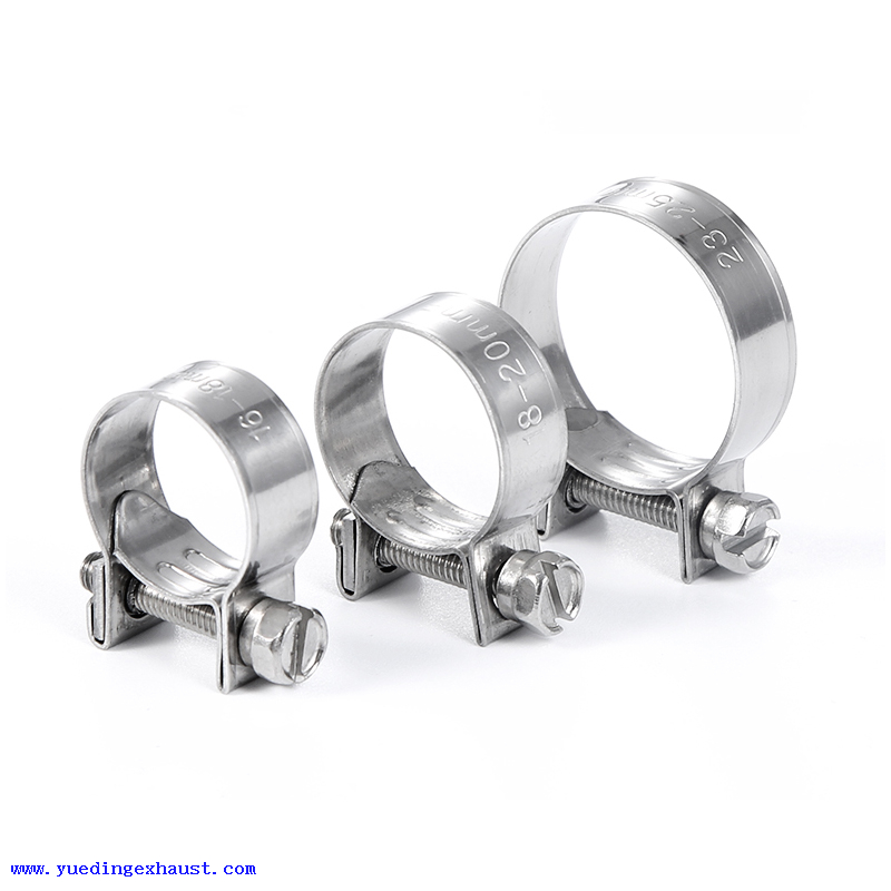 304 Stainless Steel Pipe Clip Mini Hose Clamps