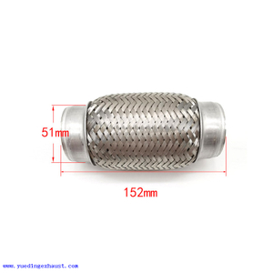 2 X 6in Stainless Steel Exhaust Bellow Corrugated Tube Weld On Installation