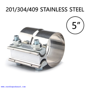 5" Stainless Steel Preformed Lap Joint Exhaust Pipe Clamp
