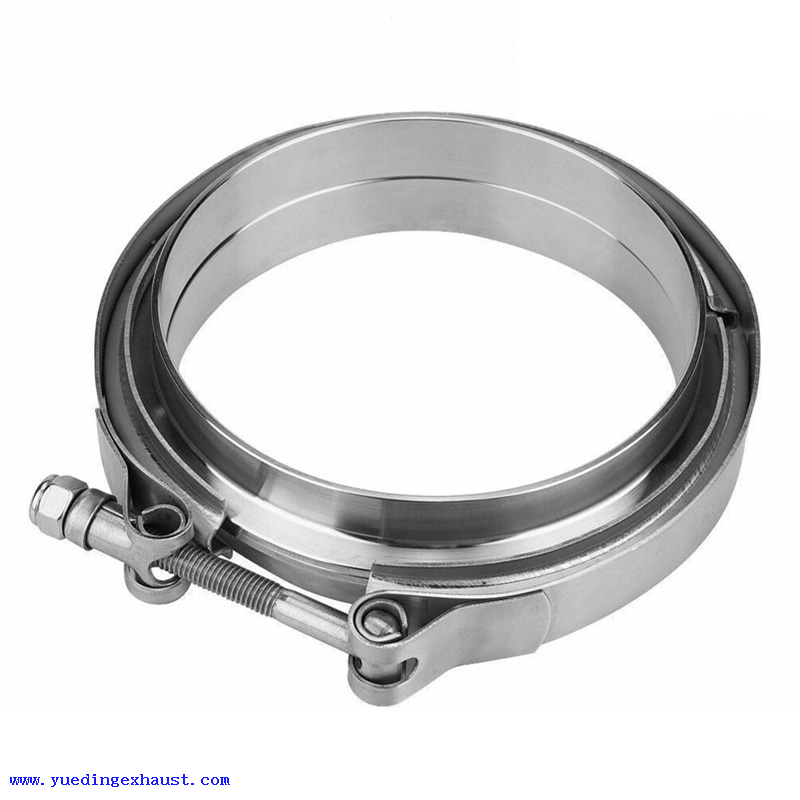 4.5 Inches ID V-Band Clamp with Flange Kit, Stainless Steel